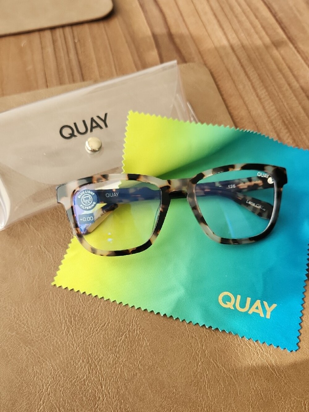 Quay Australia Tortoiseshell Blue-Light Glasses